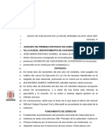 JUICIO DE EJECUCION EN LA VIA DE APREMIO No