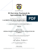 Cert Operaciones Cadena