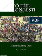 To The Strongest! Medieval Army List Ebook 5923