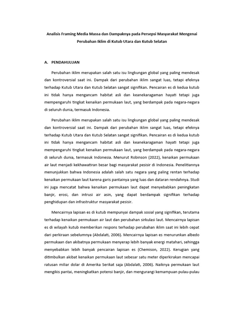 Liputan iklim di media massa