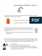 Ejercicios Reacciones Químicas 1º Bachillerato