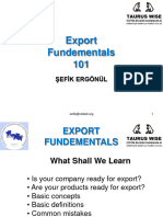 Export 101 Fundementals