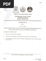 Format Kertas Matematik SPM