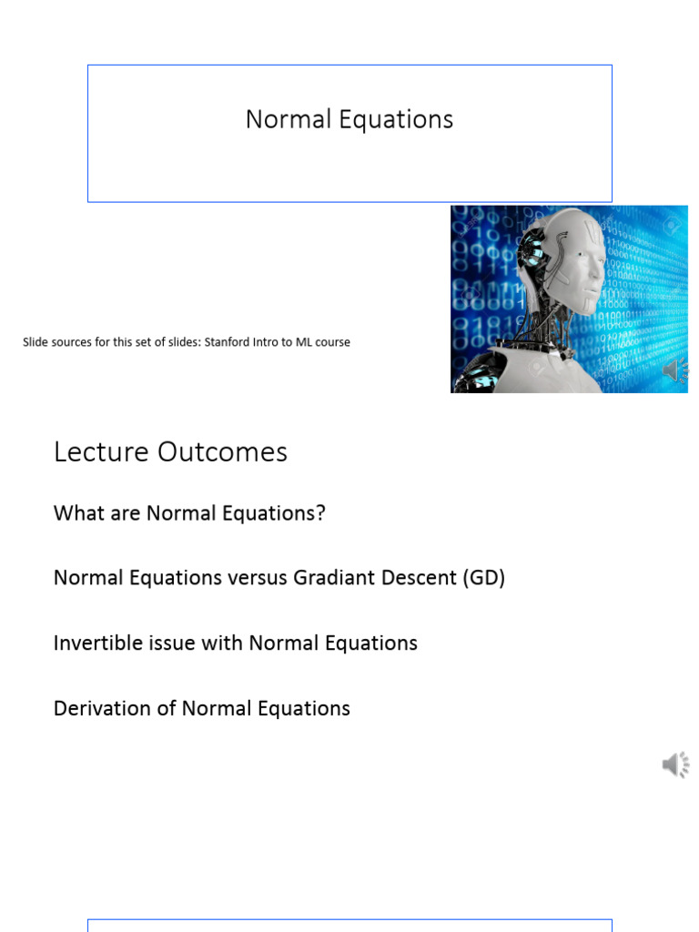 L5 Normal Equations For Regression PDF | PDF | Ordinary Least Squares ...