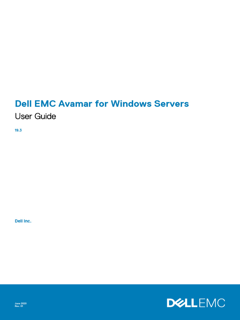 Avamar BMR for Windows Servers Guide | PDF | Computer Cluster | File System