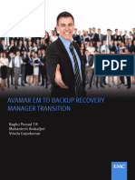 EM To Backup Recovery Manager Transition