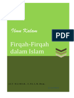 Diktat Kalam Firqah Kalam Klasik Aly Mashar 2022