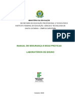 Manual de Segurança e Boas Práticas Laboratórios Do IFSC Aprovado em Colegiado