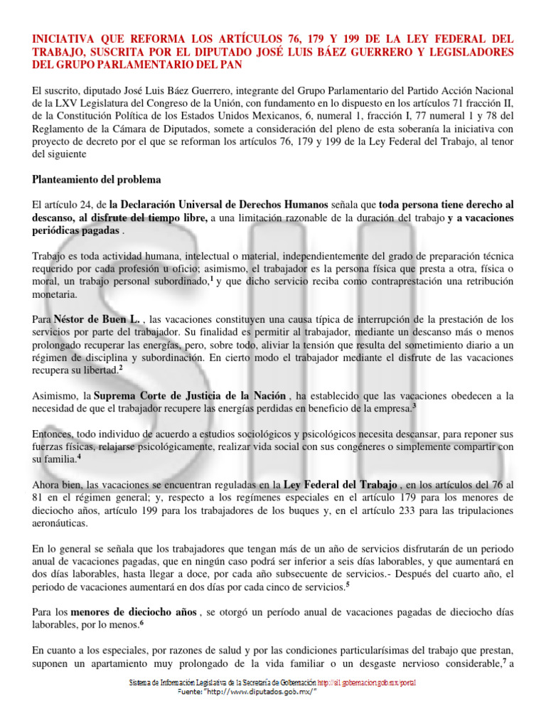 Reforma a la Ley Federal del Trabajo | PDF | Organización Internacional ...