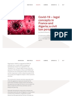 Covid-19 - Legal Concepts in France and Algeria A Civil Law Perspective - SYSTECH