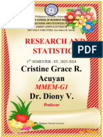 Cristine Grace R. Acuyan - Mmem G1 Research and Statistics