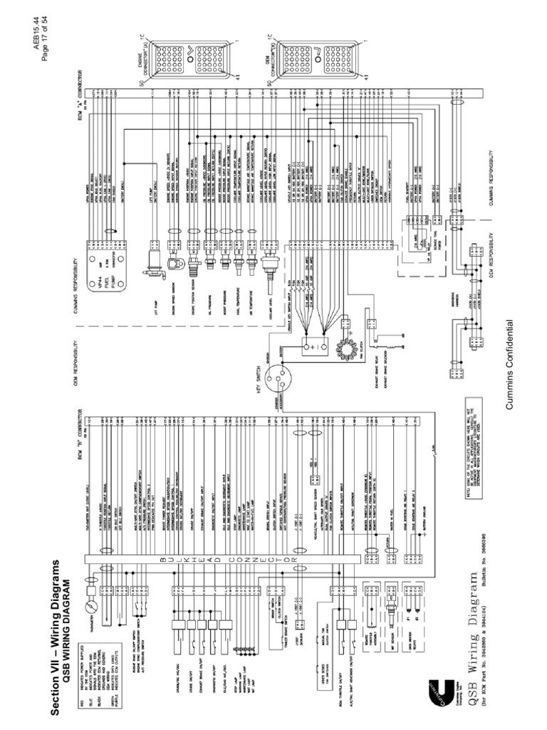 Wiring Diagram Cummins Engine | Download Free PDF | Electrical