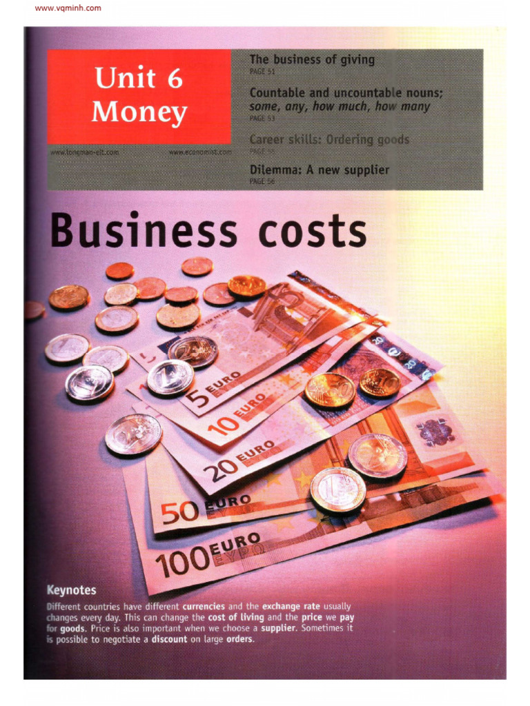 Unit 6 Money Coursebook Pdf