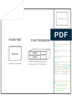 TV Unit For Bedroom: Foldable Table