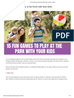 15 Fun Games To Play at The Park With Your Kids - Edsys