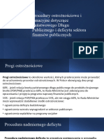 Procedury Ostrożnościowe I Sanacyjne Dotyczące Państwowego Długu Publicznego I Deficytu Sektora Finansów Publicznych