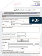 Formulaire TVA 3%