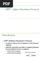 Address Resolution Protocol