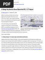 8 Things You Need To Know About The IPCC 1.5 C Report