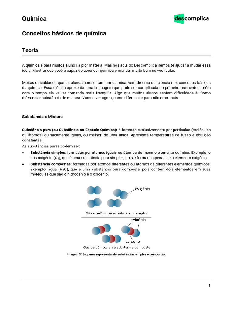 Aprofundamento-Química-Conceitos Básicos de Química-09-02-2021 | PDF ...