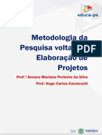 Ebook Metodologia Da Pesquisa Voltada À Elaboração de Projetos