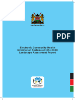 Electronic Community Health Information System ECHIS Landscape Assessment Report 2020