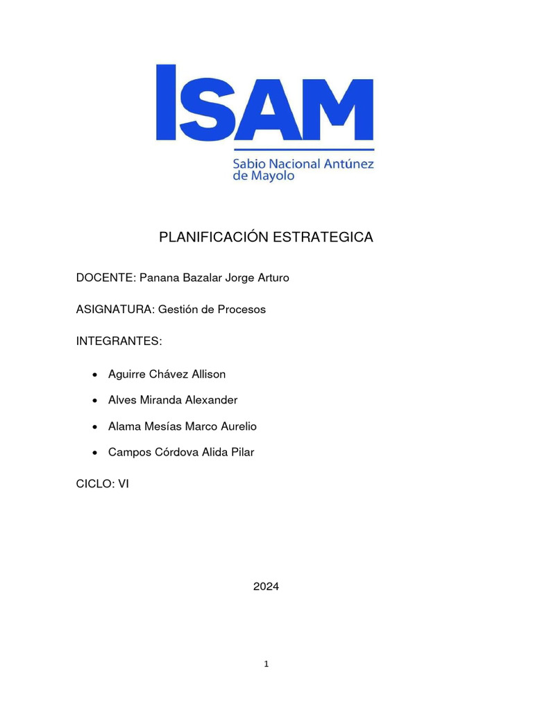 Planificación Estrategica Pdf Planificación Planificación Estratégica