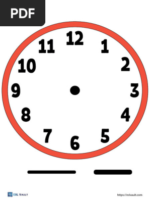 printable clock face pdf