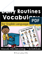 Daily Routine Vocabulary