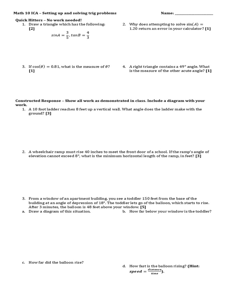 CQ - Solving Trig Problems | PDF