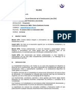Sílabo Contabilidad Financiera y de Costos MDC - Lima Presencial 5530
