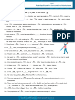 Articles Practice Interactive Worksheet