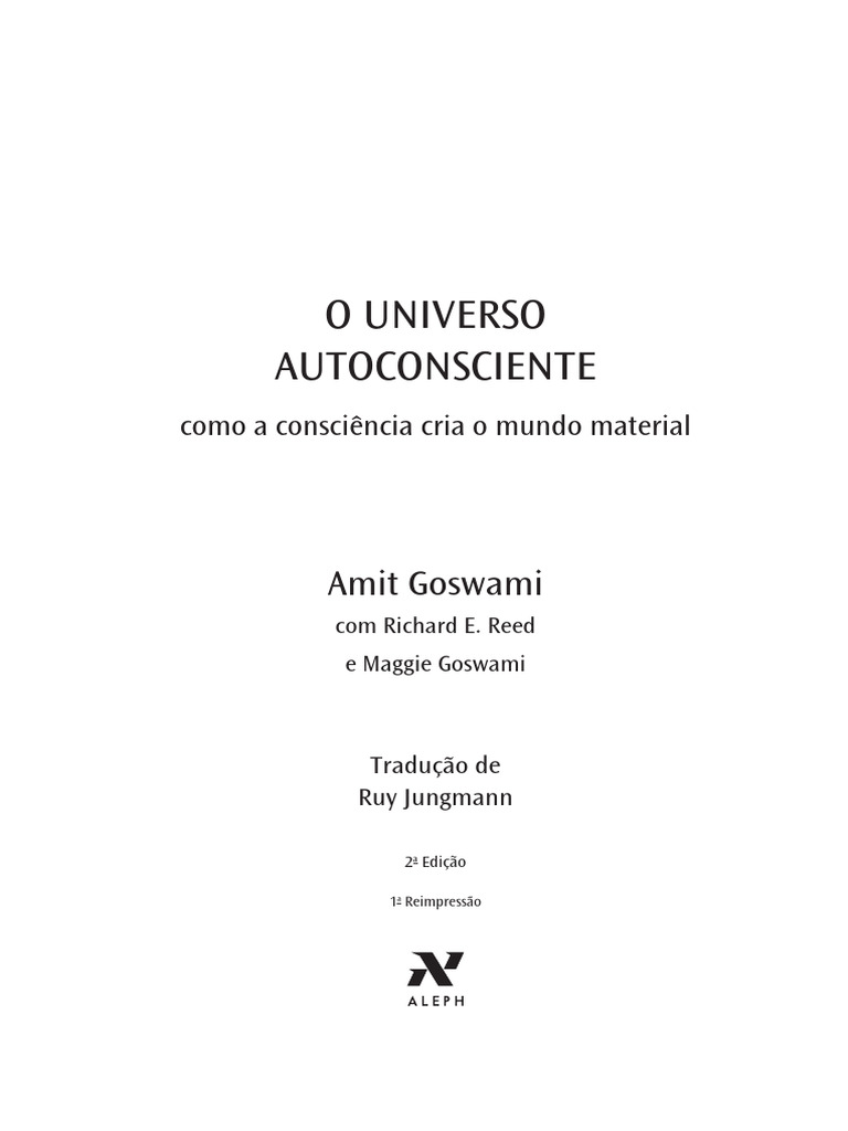 Amit Goswami O Universo Autoconsciente | PDF | Física | Science