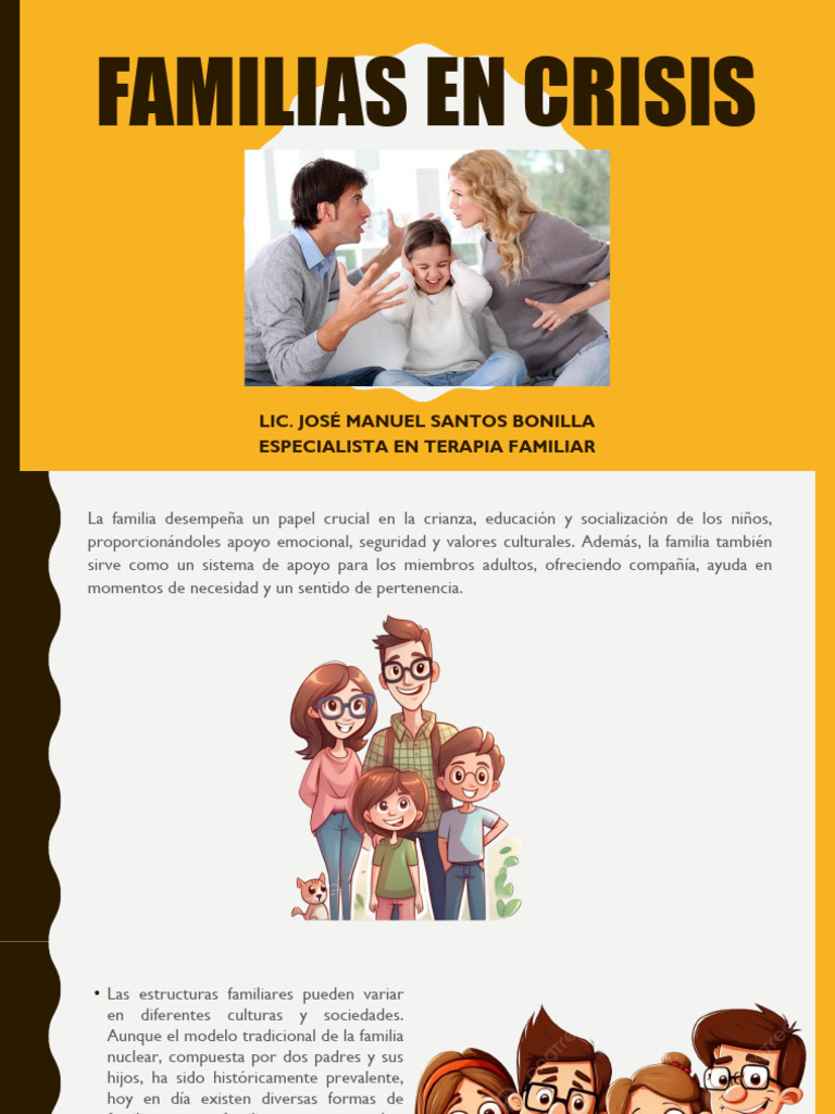 Crisis y Tipos de Familias en Estrés | PDF | Ansiedad | Familia