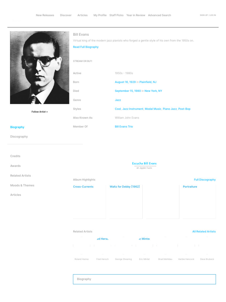 Bill evans songs albums reviews bio more allmusic pdf