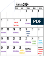 Calendario Feb 2024