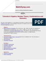 Tutorials in Elementary Mathematics For