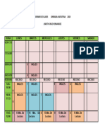 Horario de Clases Lisbetth