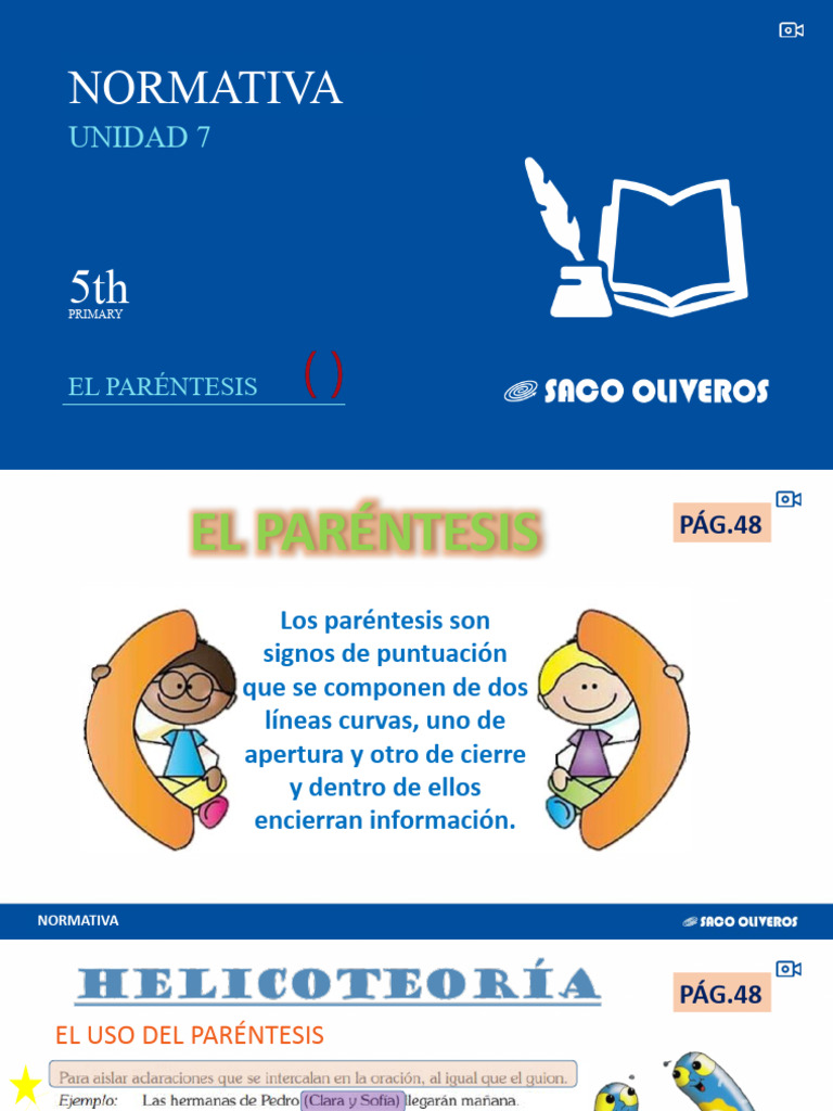 Normativa - Unidad 7, Los Parentesis | PDF | Soporte | Método científico