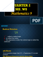 m9 w8 Radical Equation