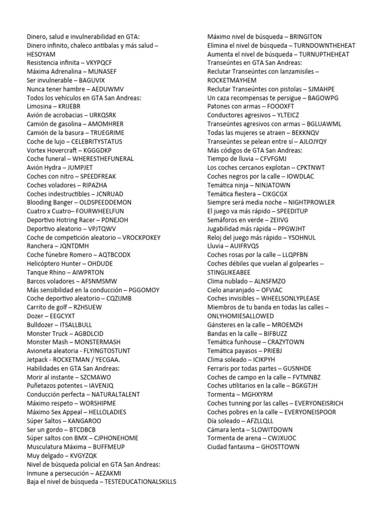 Guide: GTA San Andreas 6 Star Cheats & Survival