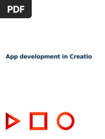 App Development in Creatio 7.18