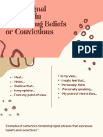 Module 4 - Signal Phrases in Expressing Beliefs or Conviction