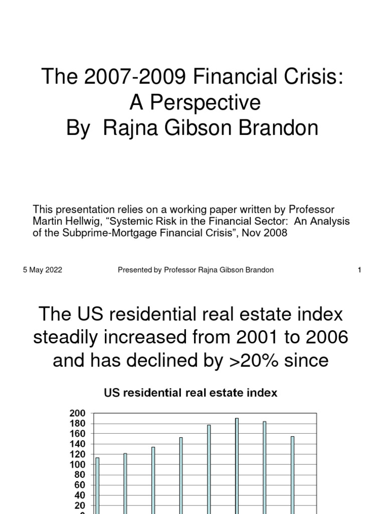 The subprime crisis PDF Collateralized Debt Obligation Mortgage