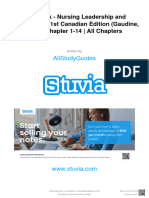 Stuvia 2388851 Test Bank Nursing Leadership and Management 1st Canadian Edition Gaudine 2015 Chapter 1 14 All Chapters