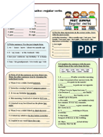 Past Simple Affirmative - Regular Verbs (Exercises) .PDF - PDF Expert
