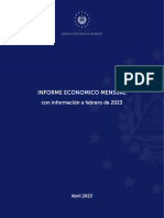 Informe Económico Mensual. Febrero 2023