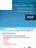 Faktor-Faktor Yang Mempengaruhi Perkembangan