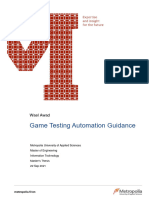 Game Testing Automation Guidance