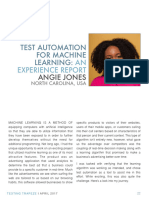 Test Automation For Machine Learning